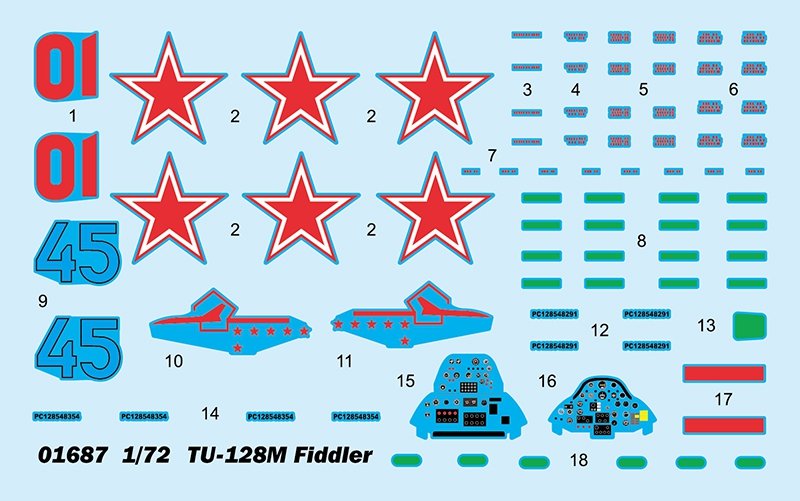 Trumpeter 01687 Tu-128M Fiddler 1/72 – zdjęcie 3