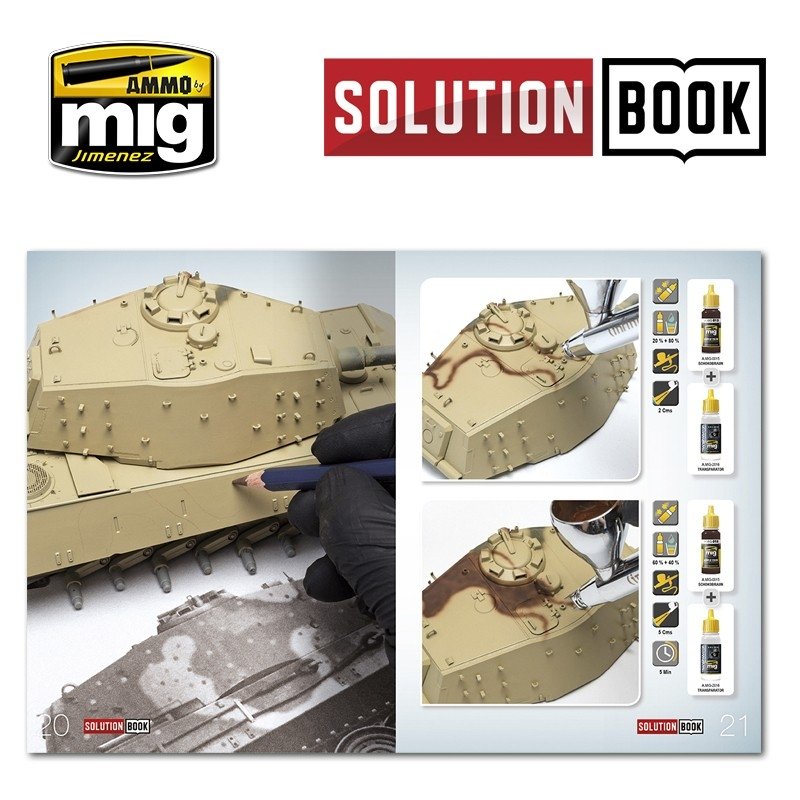 AMMO of Mig Jimenez 6503 SOLUTION BOOK. HOW TO PAINT WWII GERMAN LATE (Multilingual) – zdjęcie 3