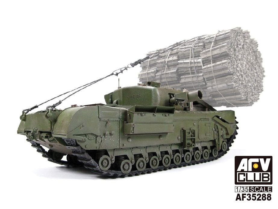 AFV Club 35288 CHURCHILL MK IV AVRE W FASCINE CARRIER FRAME 1/35 – image 2