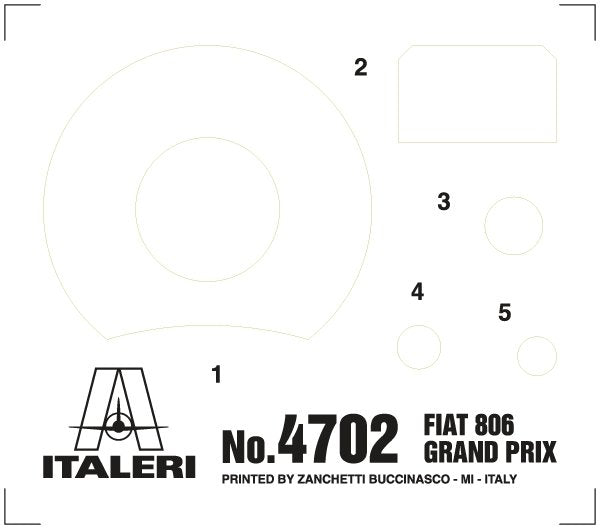 Italeri 4702 FIAT 806 GRAND PRIX 1/12 – zdjęcie 25
