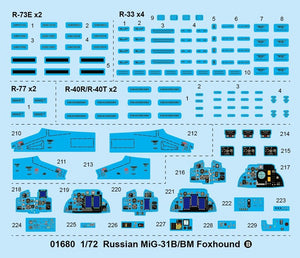 Trumpeter 01680 MiG-31B/BM Foxhound 1/72 – zdjęcie 6