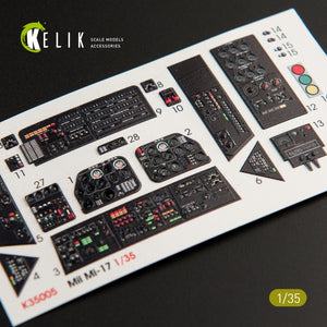 KELIK K35005 MI-17 NATO (BLACK VERSION) INTERIOR 3D DECALS FOR TRUMPETER 1/35 – zdjęcie 2