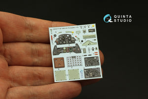 Quinta Studio QD32177 Bf 109E3/4 3D-Printed coloured Interior on decal paper (Trumpeter) 1/32 – zdjęcie 3