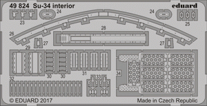 Eduard 49824 Su-34 interior HOBBY BOSS 1/48 – zdjęcie 2