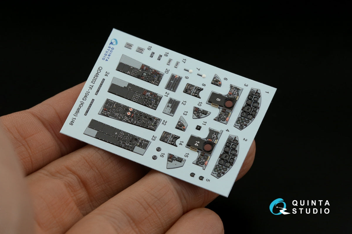 Quinta Studio QD48202 TF-104G 3D-Printed coloured Interior on decal paper (Kinetic) 1/48 – zdjęcie 6