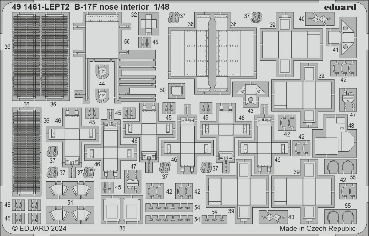 Eduard 491461 B-17F nose interior 1/48 – image 2