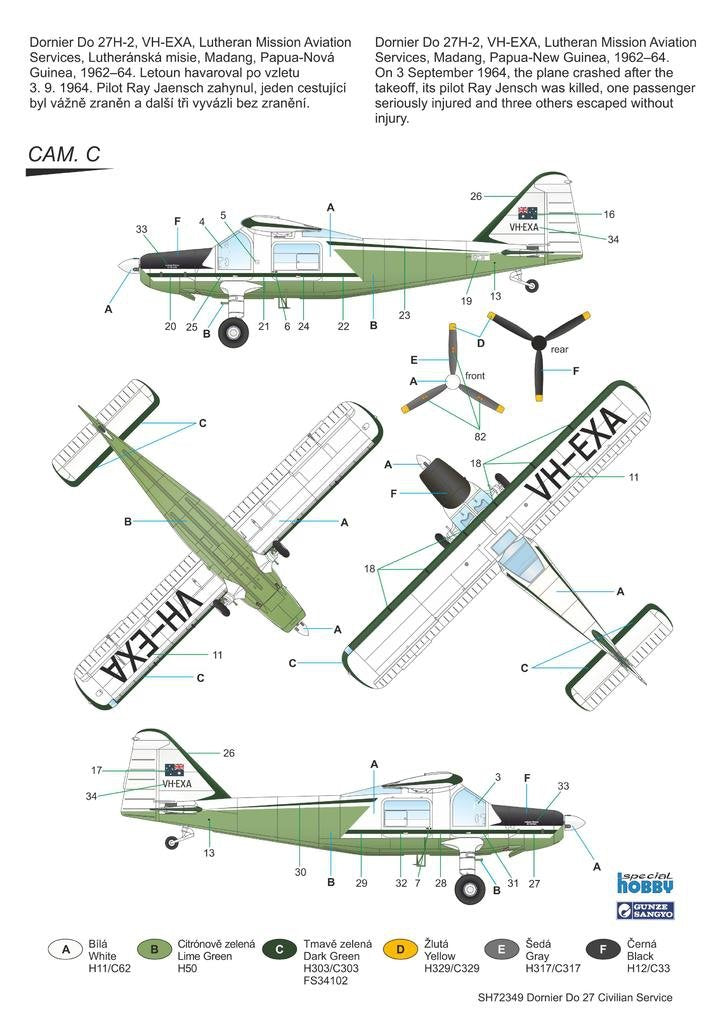 Special Hobby 72349 Dornier Do 27 &amp;quot;Civilian Service&amp;quot; 1/72 – zdjęcie 4