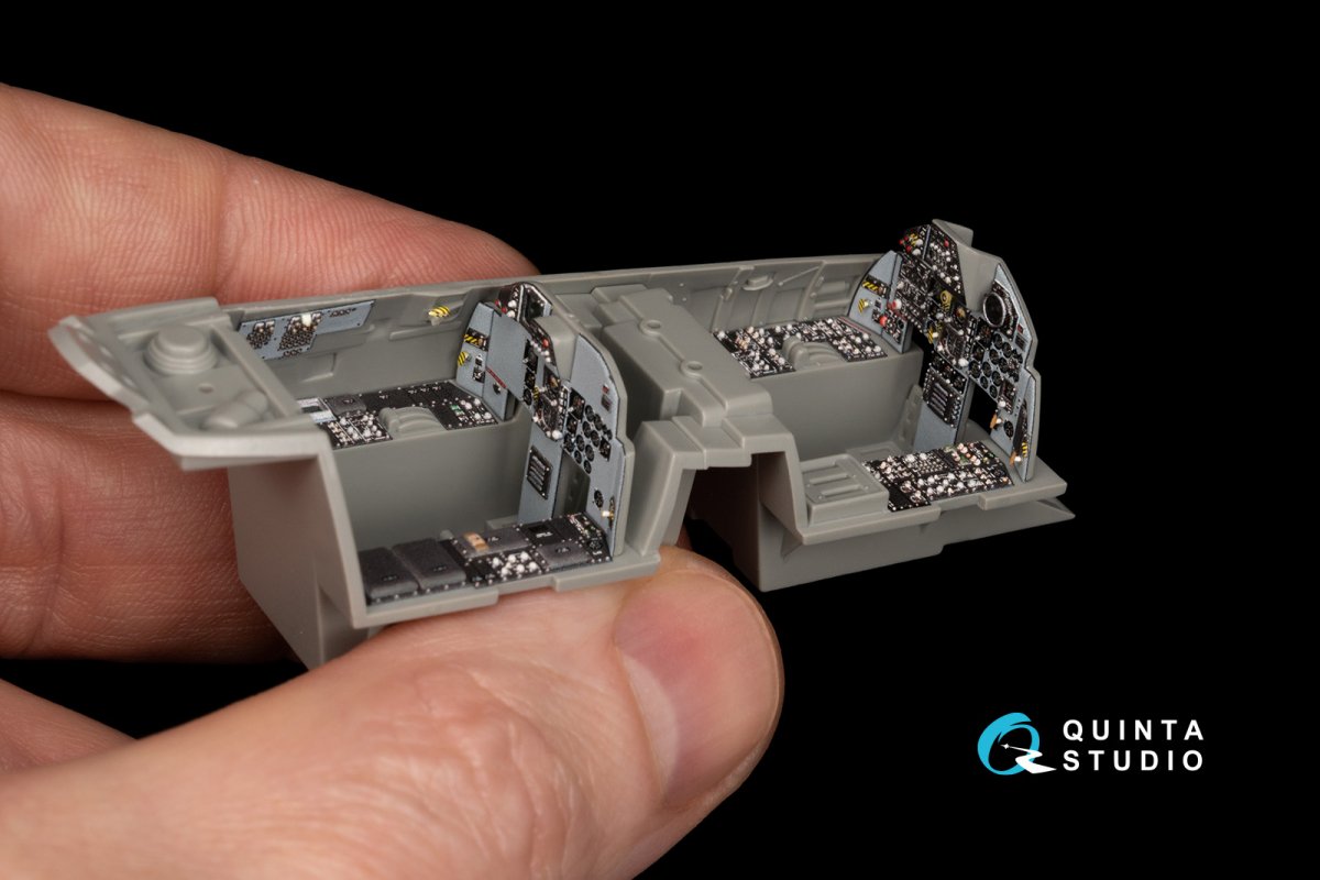 Quinta Studio QD48213 F-15B 3D-Printed &amp;amp; colored Interior on decal paper (GWH) 1/48 – image 2