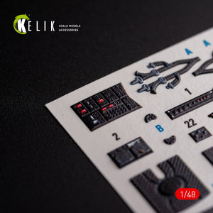 KELIK K48107 UH-1Y &amp;quot;Venom&amp;quot; - interior 3D decals for Zimi Model/KittyHawk kit 1/48 – zdjęcie 4