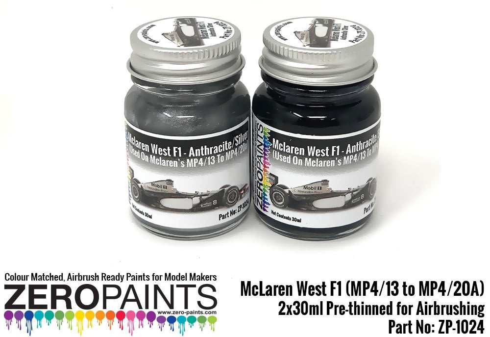 Zero Paints ZP-1024 McLaren West F1 (MP4/13 to MP4/20A) Paints 2x30ml
