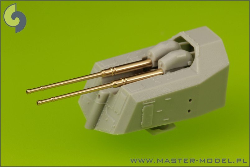 Master SM-200-007 German battleship Bismarck - secondary and heavy AA armament barrels - 15cm (12 pcs), 10,5 cm (16 pcs) – Bild 5