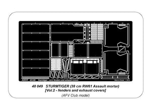 Aber 48049 STURMTIGER (38 cm RW61 Assault mortar) Vol.2 AFV 1/48 – immagine 10