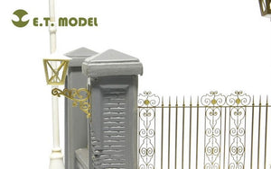 E.T. Model J35-001 Park Gate &amp;amp; Fence FOR MINIART KIT – zdjęcie 2