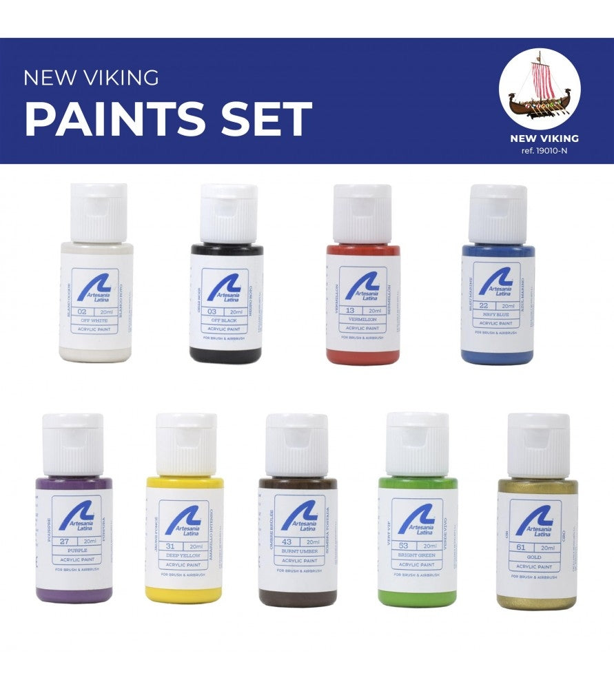 ARTESANIA LATINA 277PACK19 Zestaw farb akrylowych 9x20 ml - Viking