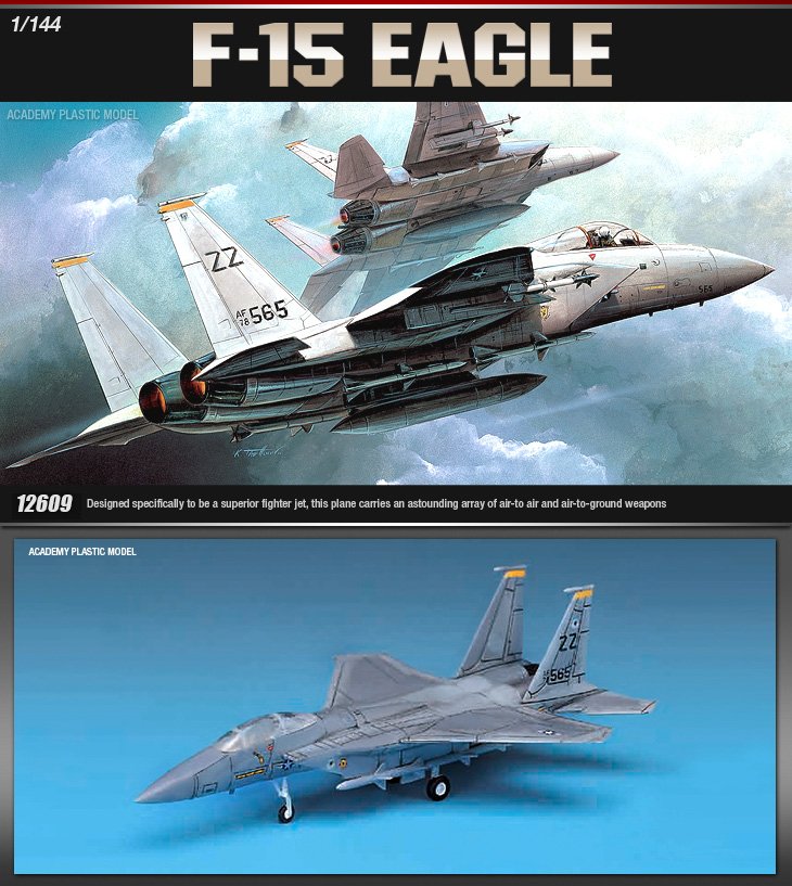 Academy 12609 F-15C EAGLE 1/144 – zdjęcie 2