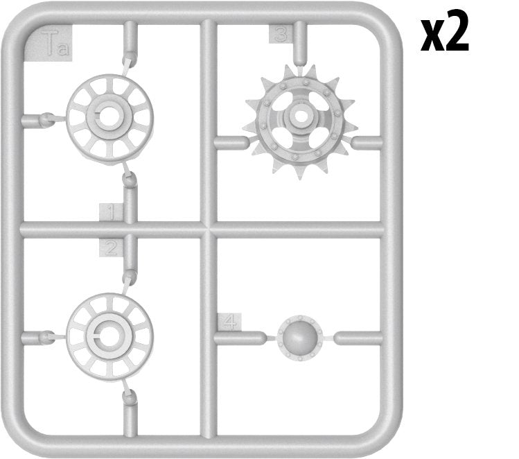 MiniArt 37060 T-62 WHEELS SET 1/35 – Bild 5