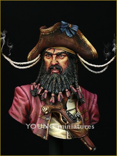Young Miniatures YH1823 BLACK BEARD 1718 Queen Anne&amp;#39;s Revenge 1/10 – zdjęcie 2