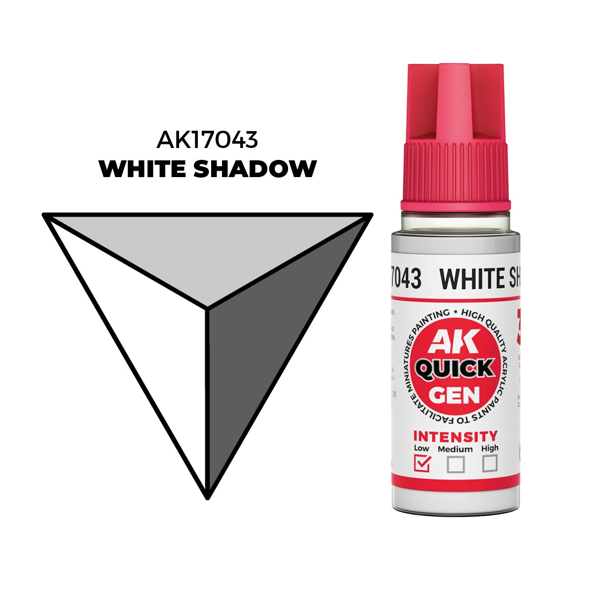 AK Interactive AK17043 WHITE SHADOW – QUICK GEN COLOR 18ml