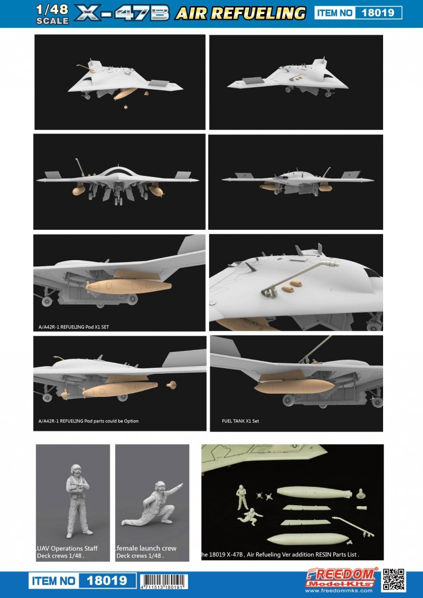 Freedom 18019 U.S Navy UCAS X-47B Air Refueling 1/48 – zdjęcie 3