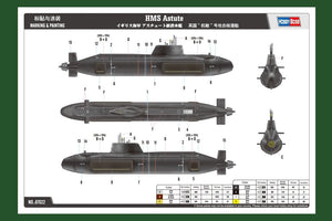 Hobby Boss 87022 HMS Astute (SSN) 1/700 – zdjęcie 3