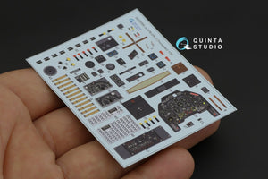 Quinta Studio QD32090 Ju 87B-2/R-2 3D-Printed &amp;amp; colored Interior on decal paper ( Trumpeter ) 1/32 – image 9