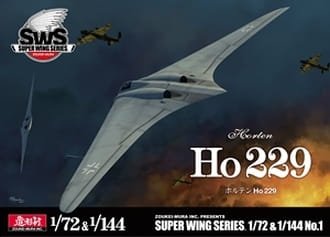 Zoukei-Mura SWS7201 Ho 229 Horten 1/72 &amp;amp; 1/144