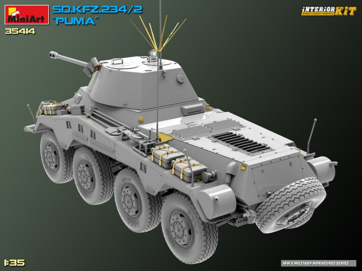 MiniArt 35414 Sd.Kfz. 234/2 PUMA. INTERIOR KIT 1/35 – zdjęcie 9
