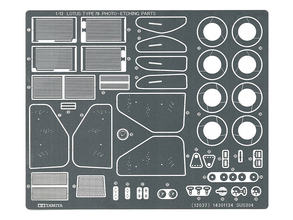 Tamiya 12037 Lotus type 78 (w/Photo Etched Parts) 1/12 – zdjęcie 8