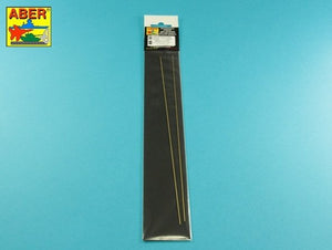 Aber HR-10 Brass hexagonal rods 1.0mm length 245mm x2 pcs. – image 2