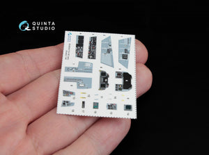 Quinta Studio QD48044 F/A-18C (early) 3D-Printed &amp;amp; coloured Interior on decal paper (for Kinetic) 1/48 – zdjęcie 8