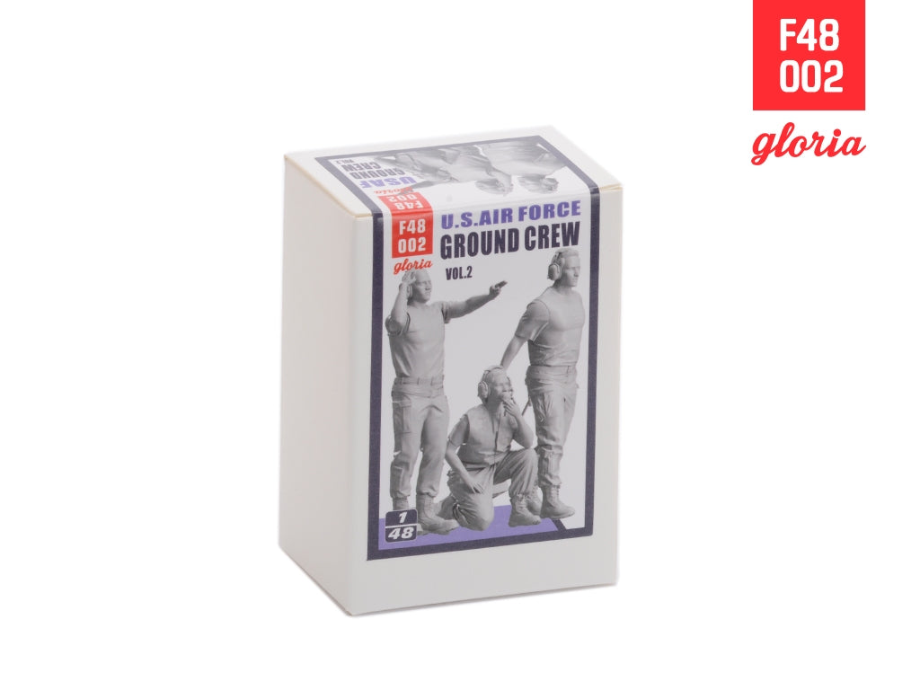 Gloria F48002 Ground Crew US Air Force vol.2 3D Printed Figures x 3 1/48 – zdjęcie 2