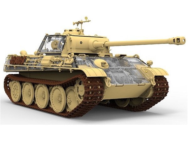 Rye Field Model 5016 Panther Ausf.G Early/Late w/full interior 1/35 – zdjęcie 3