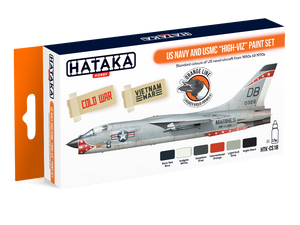 Hataka HTK-CS18 ORANGE LINE – US Navy and USMC high-viz Paint Set 6x17ml