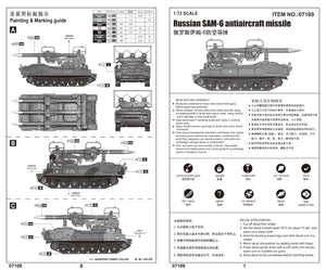 Trumpeter 07109 Russian SAM-6 antiaircraft missile 1/72 – zdjęcie 2