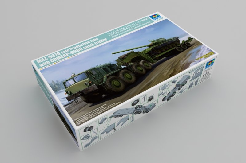 Trumpeter 01065 MAZ-537G Late Production type with ChMZAP-9990 semi-trailer 1/35 – zdjęcie 2