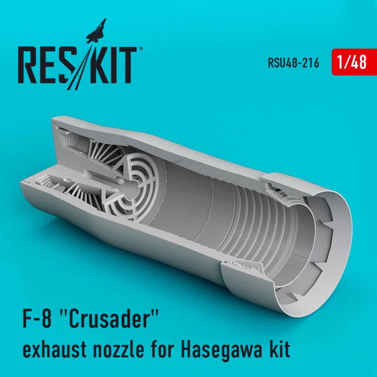 RESKIT RSU48-0216 F-8 &amp;quot;CRUSADER&amp;quot; EXHAUST NOZZLE FOR HASEGAWA KIT 1/48