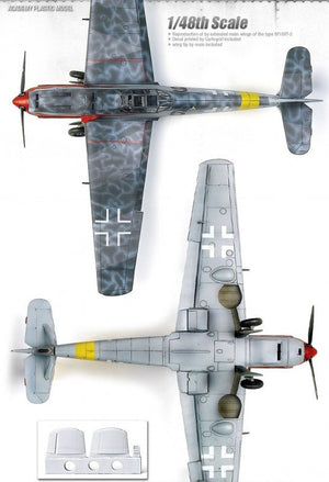 Academy 12225 MESSERSCHMITT Bf109T-2 1/48 – zdjęcie 4