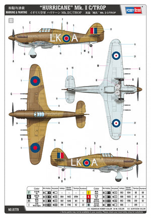 Hobby Boss 81779 Hawker Hurricane Mk.IIc / Trop 1/48 – zdjęcie 4