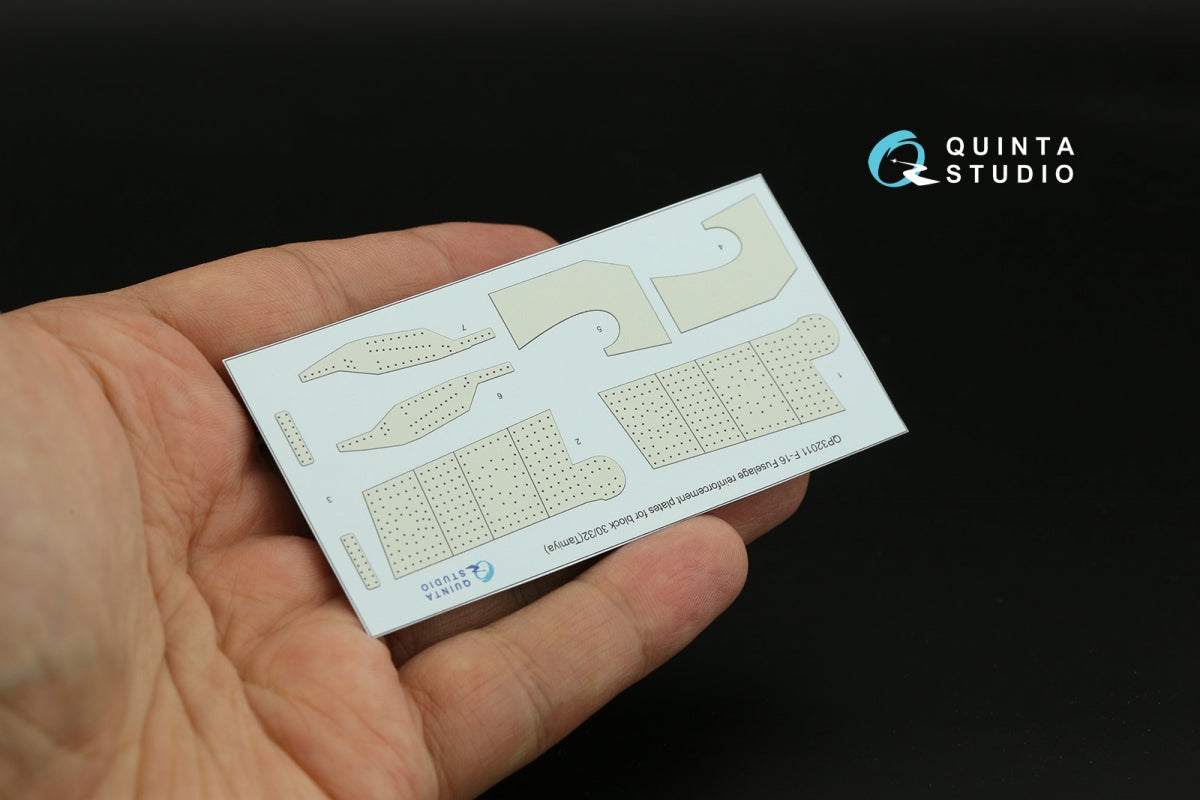 Quinta Studio QP32011 F-16 block 30/32 reinforcement plates (Tamiya) 1/32 – zdjęcie 2