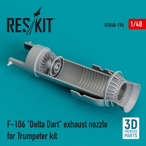 RESKIT RSU48-0196 F-106 &amp;quot;DELTA DART&amp;quot; EXHAUST NOZZLE FOR TRUMPETER KIT (3D PRINTED) 1/48 – image 2