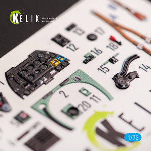 KELIK K72050 SPITFIRE F.MK.22 - INTERIOR 3D DECALS FOR AIRFIX KIT 1/72 – zdjęcie 2