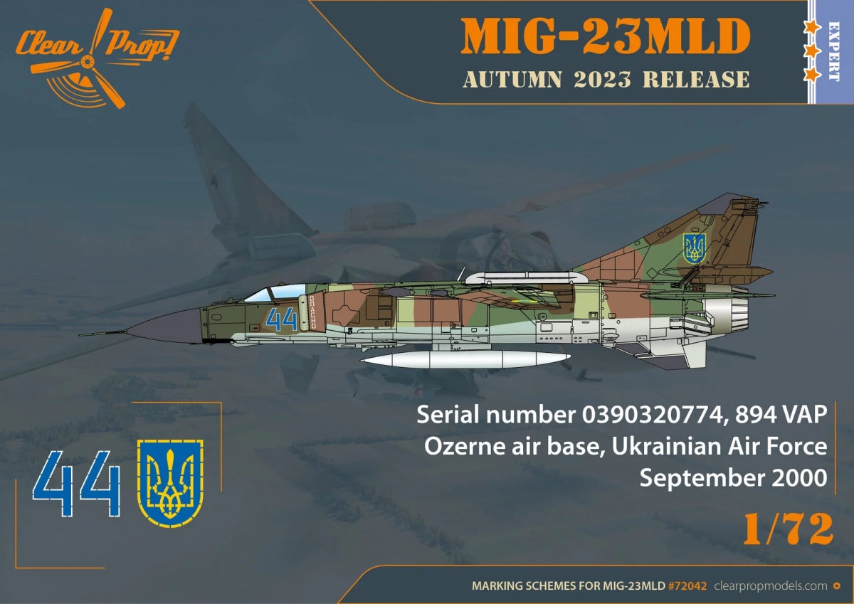 Clear Prop! CP72042 MiG-23MLD The last Ukrainian Flogger-К EXPERT KIT 1/72 – zdjęcie 5