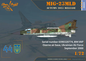 Clear Prop! CP72042 MiG-23MLD The last Ukrainian Flogger-К EXPERT KIT 1/72 – zdjęcie 5