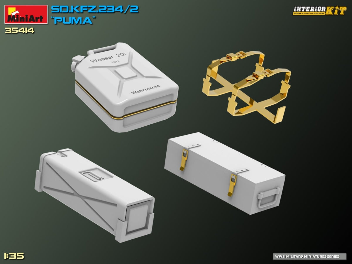 MiniArt 35414 Sd.Kfz. 234/2 PUMA. INTERIOR KIT 1/35 – zdjęcie 29