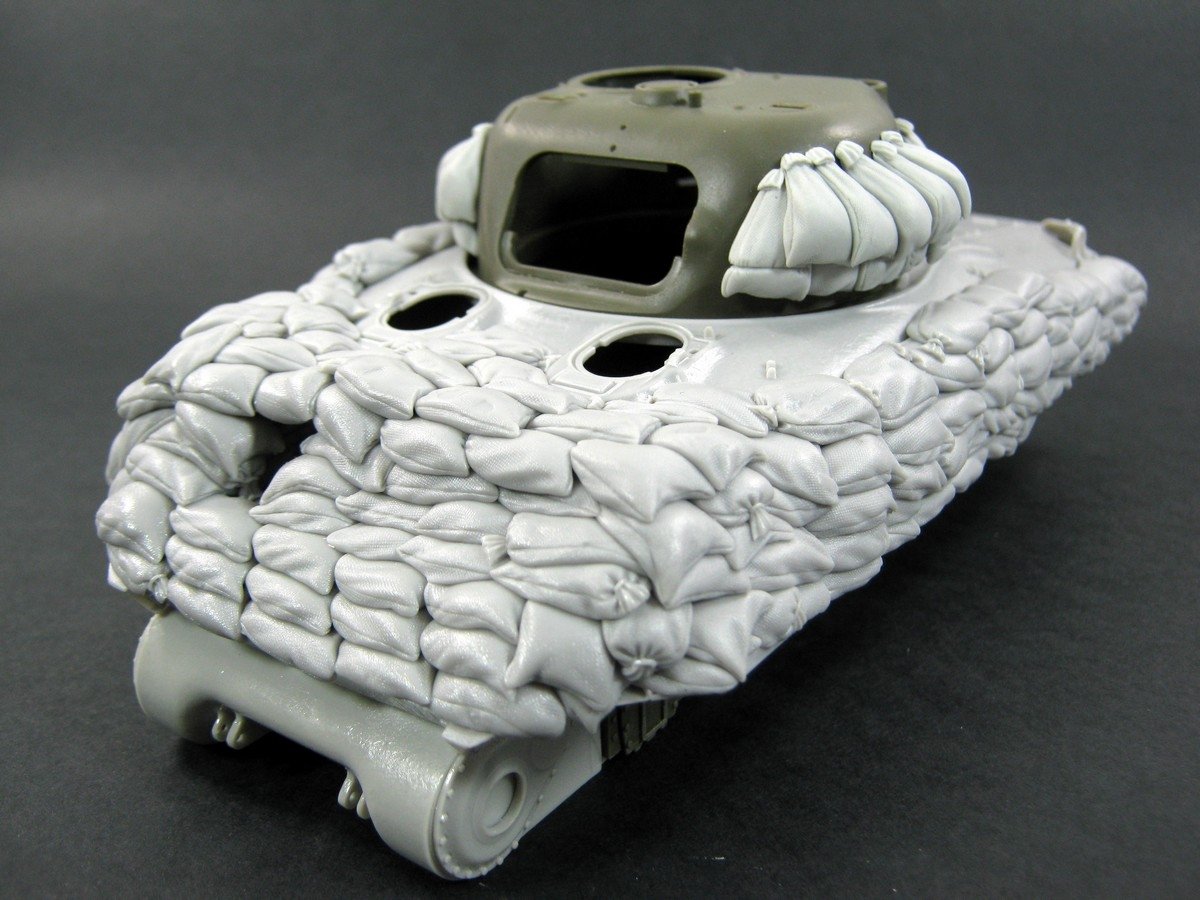 Panzer Art RE35-139 Heavy sand armor for M4A1 tank (Early hull) 1/35 – zdjęcie 2