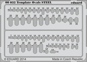 Eduard 00032 Template ovals STEEL