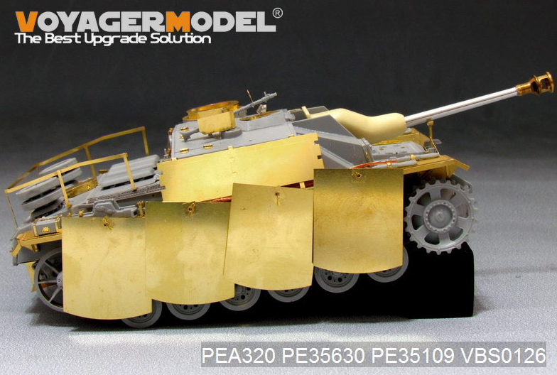 Voyager Model PEA320 WWII German StuG.III Ausf.G Final version Pivot-Mounting Swinging Type Hull Side Armour Skirts (For DRAGON) 1/35 – zdjęcie 9