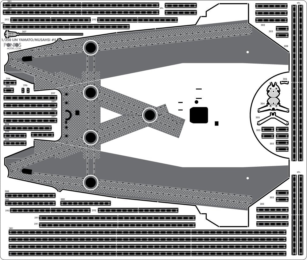 Pontos 37003F1 IJN Yamato Detail Up Set Advanced 1/350 – zdjęcie 11