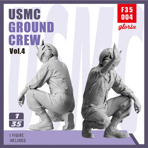 Gloria F35004 USMC Ground Crew Type 4 3D Printed Figures 1/35 – immagine 2