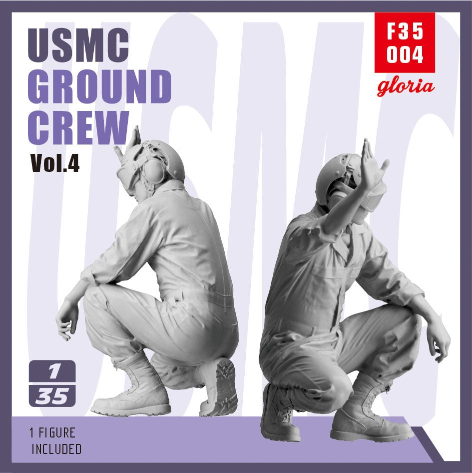 Gloria F35004 USMC Ground Crew Type 4 3D Printed Figures 1/35 – immagine 2